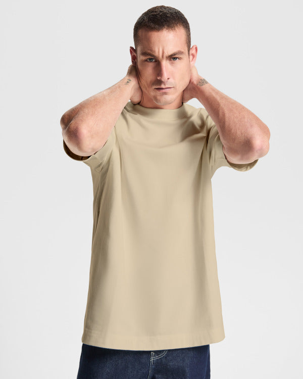 Tricou oversize CHOW - detaliu material