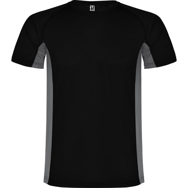 Tricou SHANGHAI negru/plumb inchis