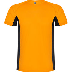 Tricou SHANGHAI portocaliu fluor/negru