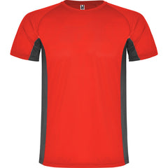 Tricou SHANGHAI rosu/plumb inchis