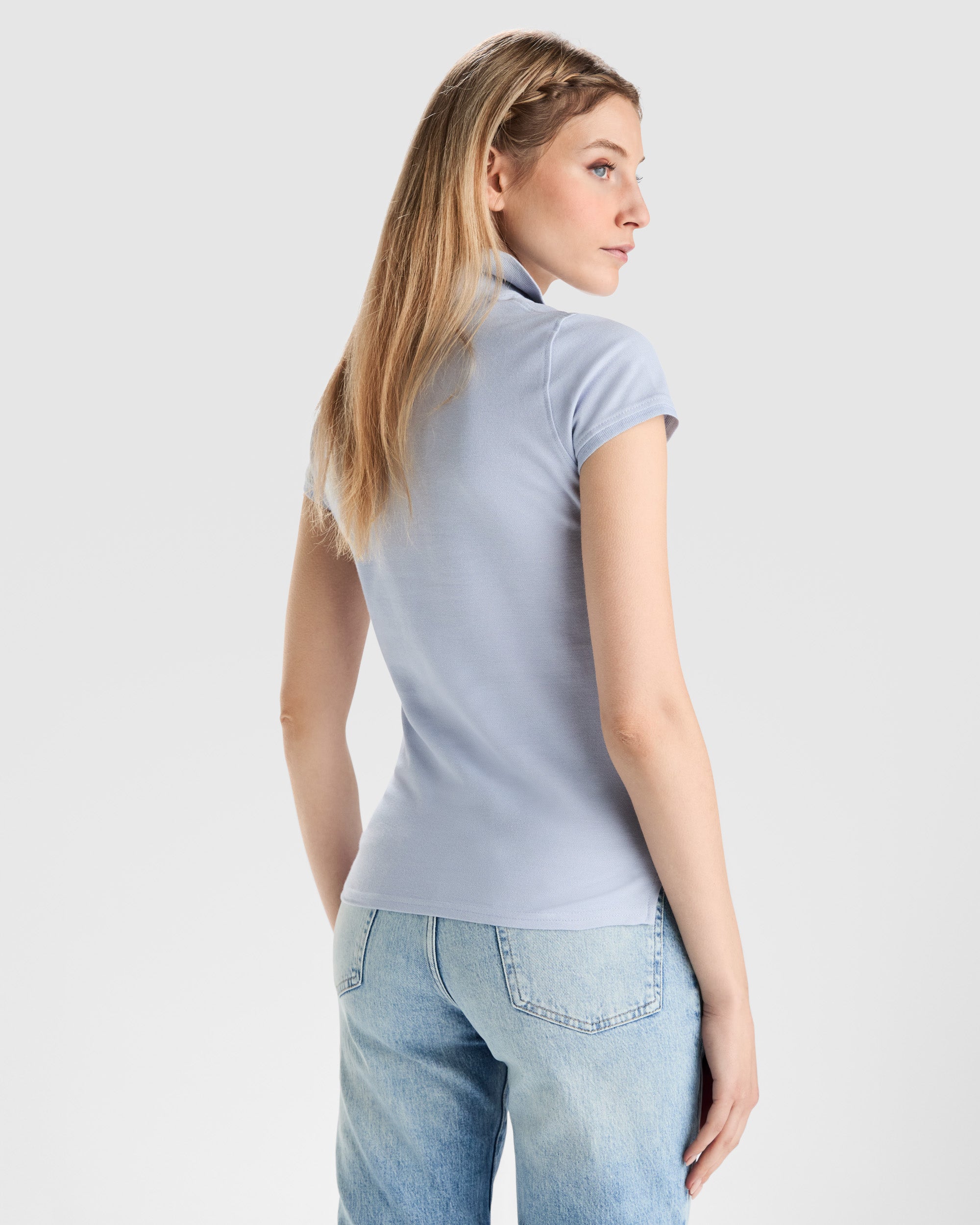 Tricou polo cambrat bumbac STAR WOMAN