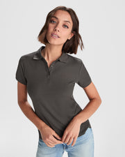 Tricou polo cambrat bumbac 190-220g PEGASO WOMAN PREMIUM