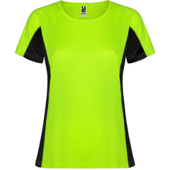 Tricou SHANGHAI WOMAN verde fluor/negru