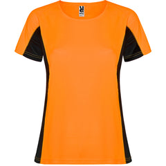 Tricou SHANGHAI WOMAN portocaliu fluor/negru