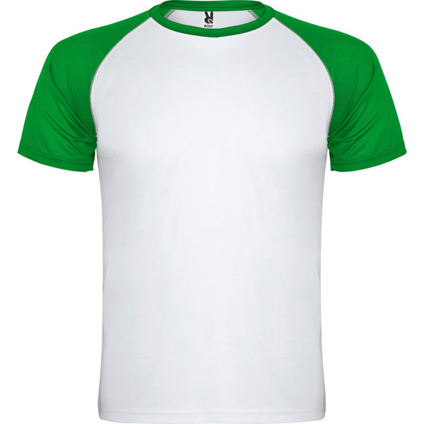 Tricou INDIANAPOLIS alb/verde tei