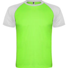 Tricou INDIANAPOLIS verde fluor/alb