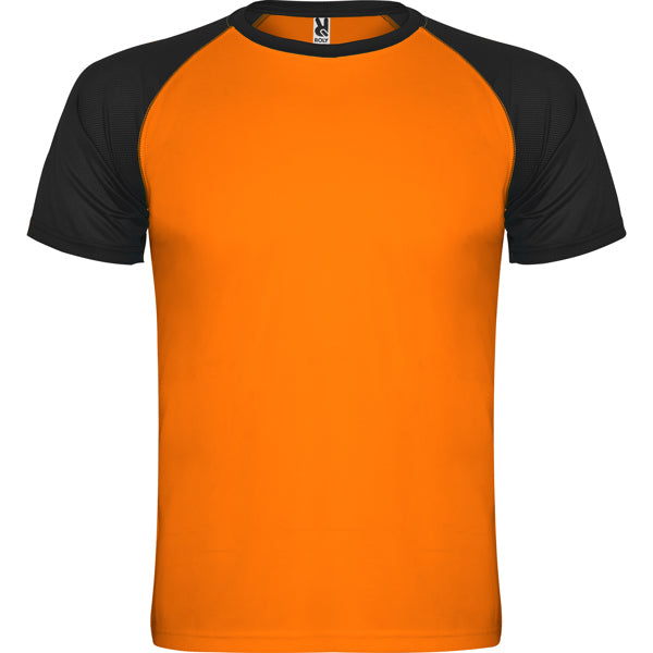 Tricou INDIANAPOLIS portocaliu fluor/negru
