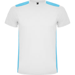 Tricou DETROIT alb/turcoaz