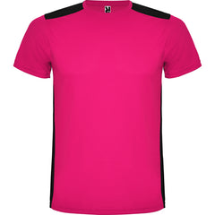 Tricou DETROIT fucsia/negru