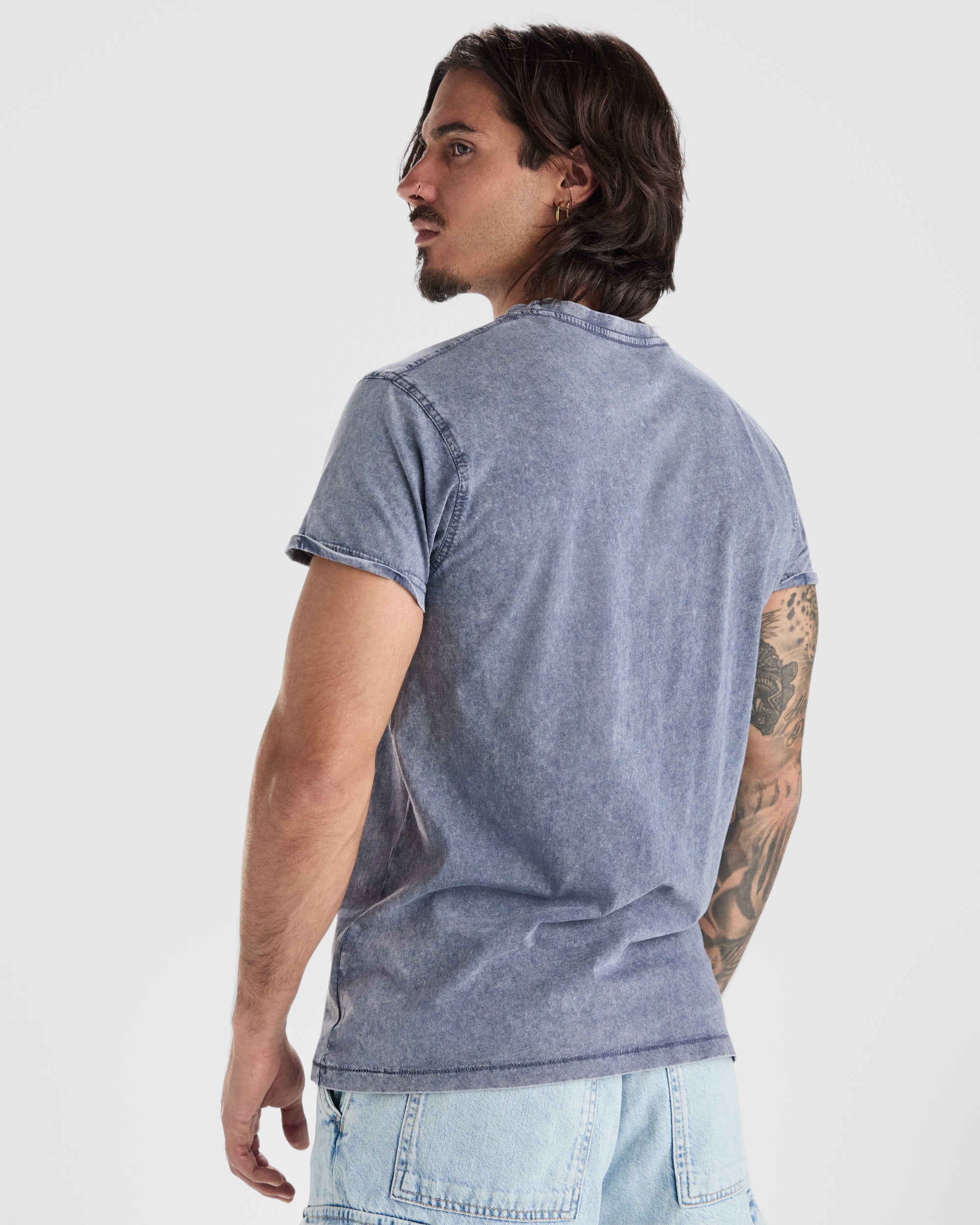 Tricou cu efect decolorat HUSKY