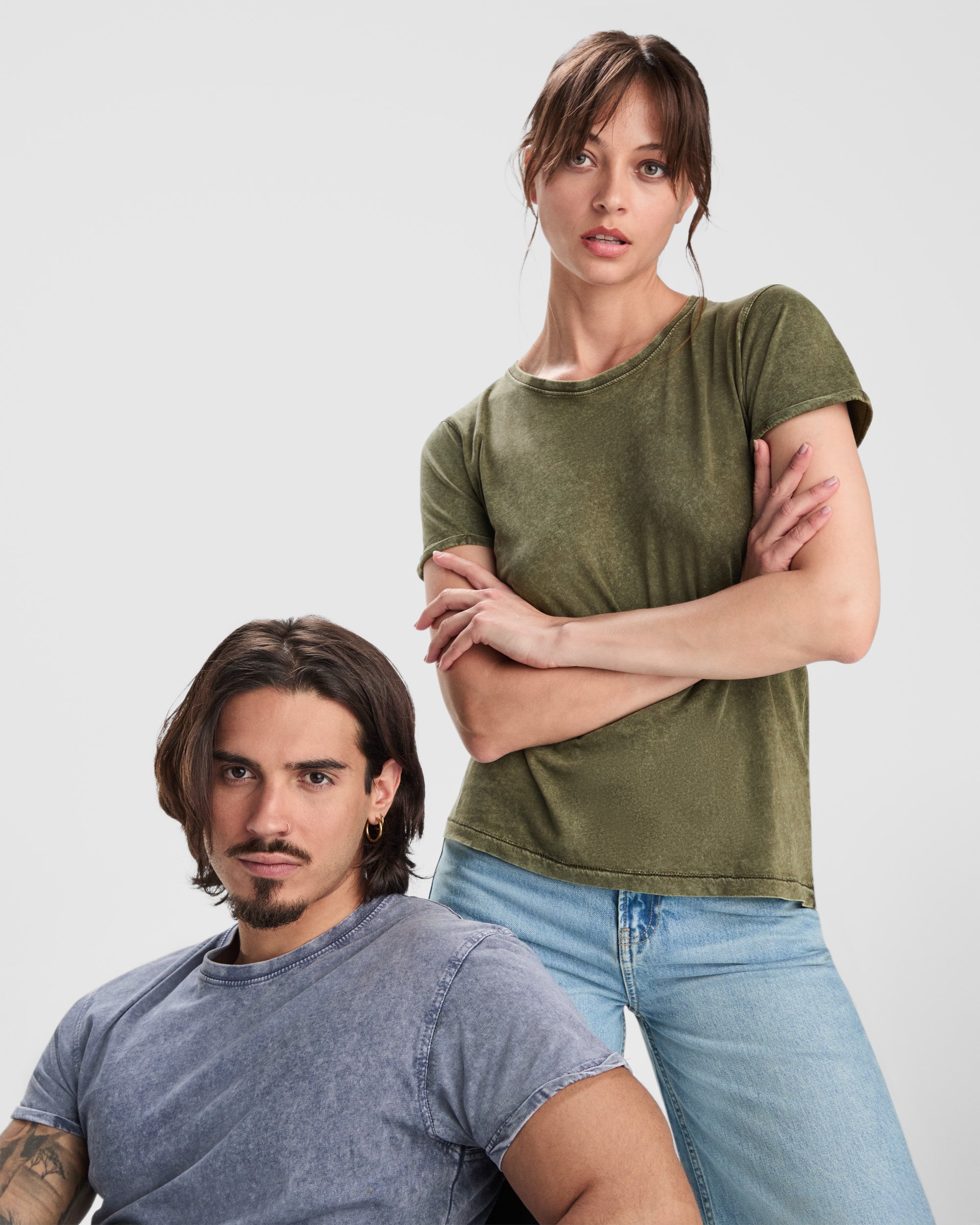 Tricou cu efect decolorat HUSKY