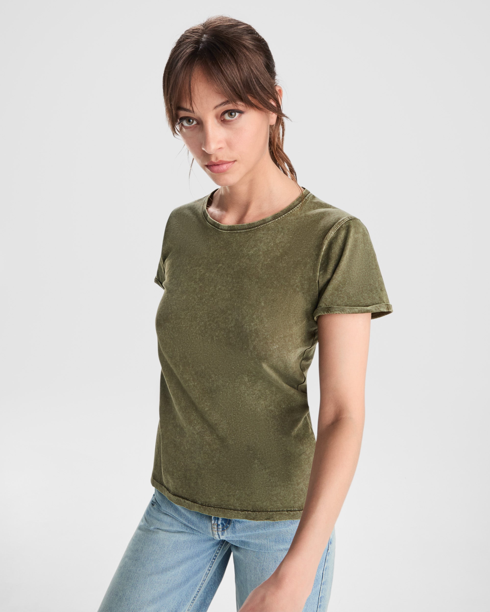 Tricou cu efect decolorat HUSKY WOMAN