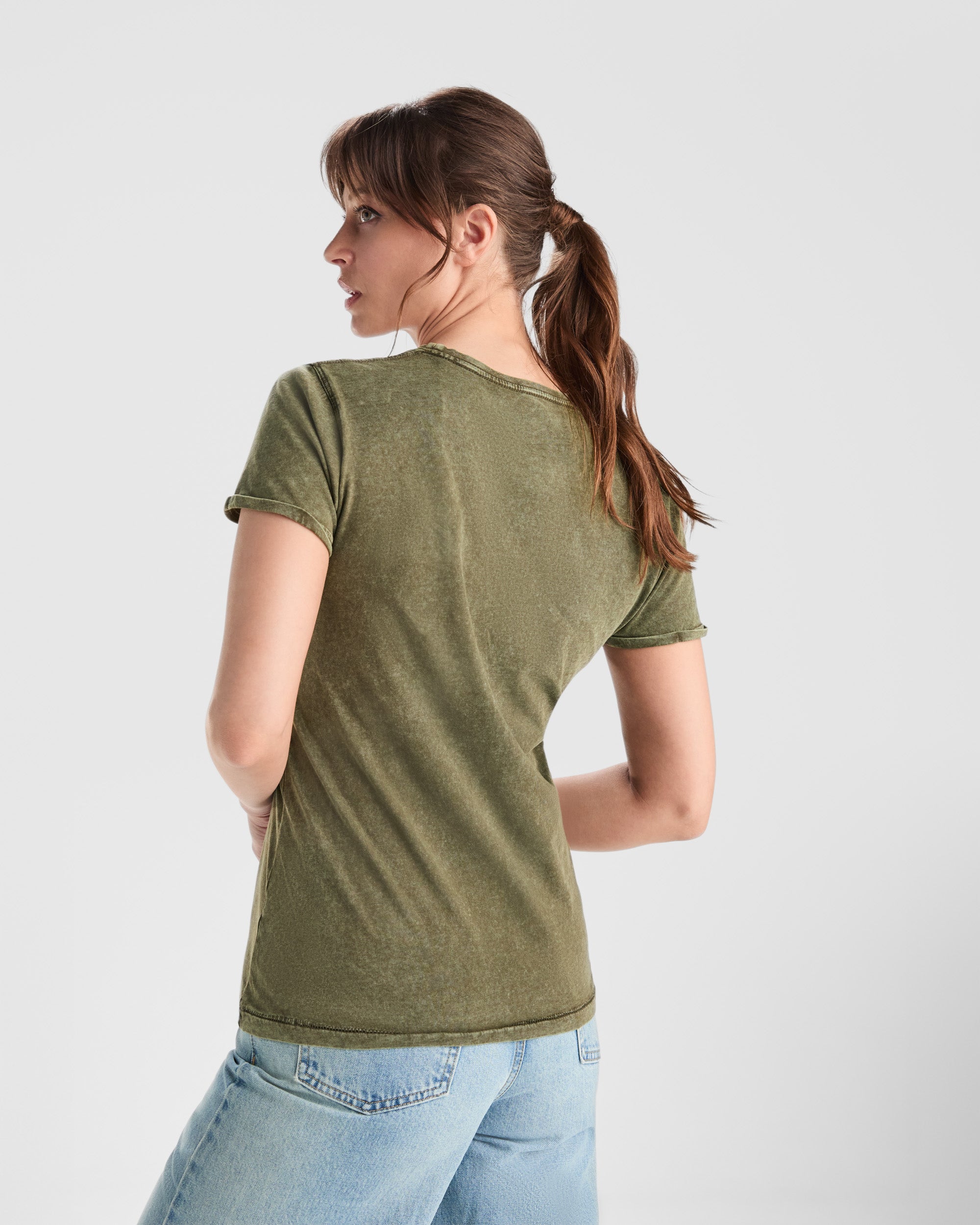 Tricou cu efect decolorat HUSKY WOMAN