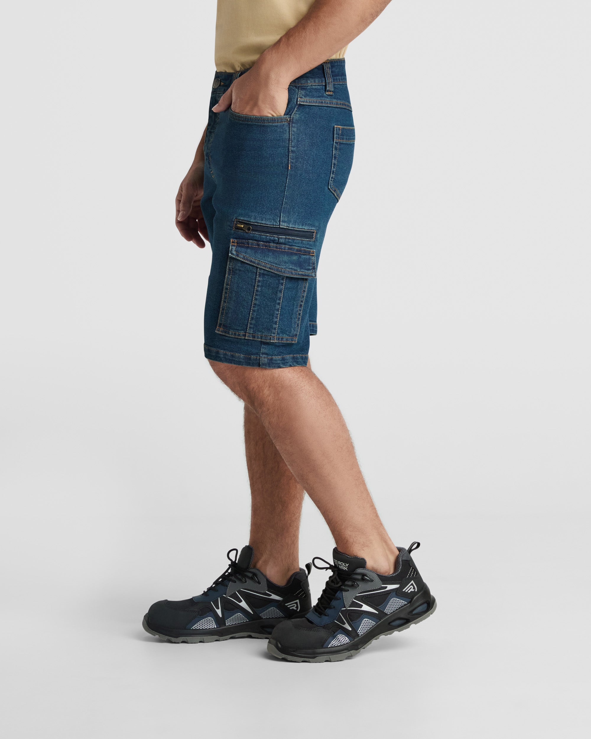 Pantaloni scurti blugi cu buzunare laterale NIVUS
