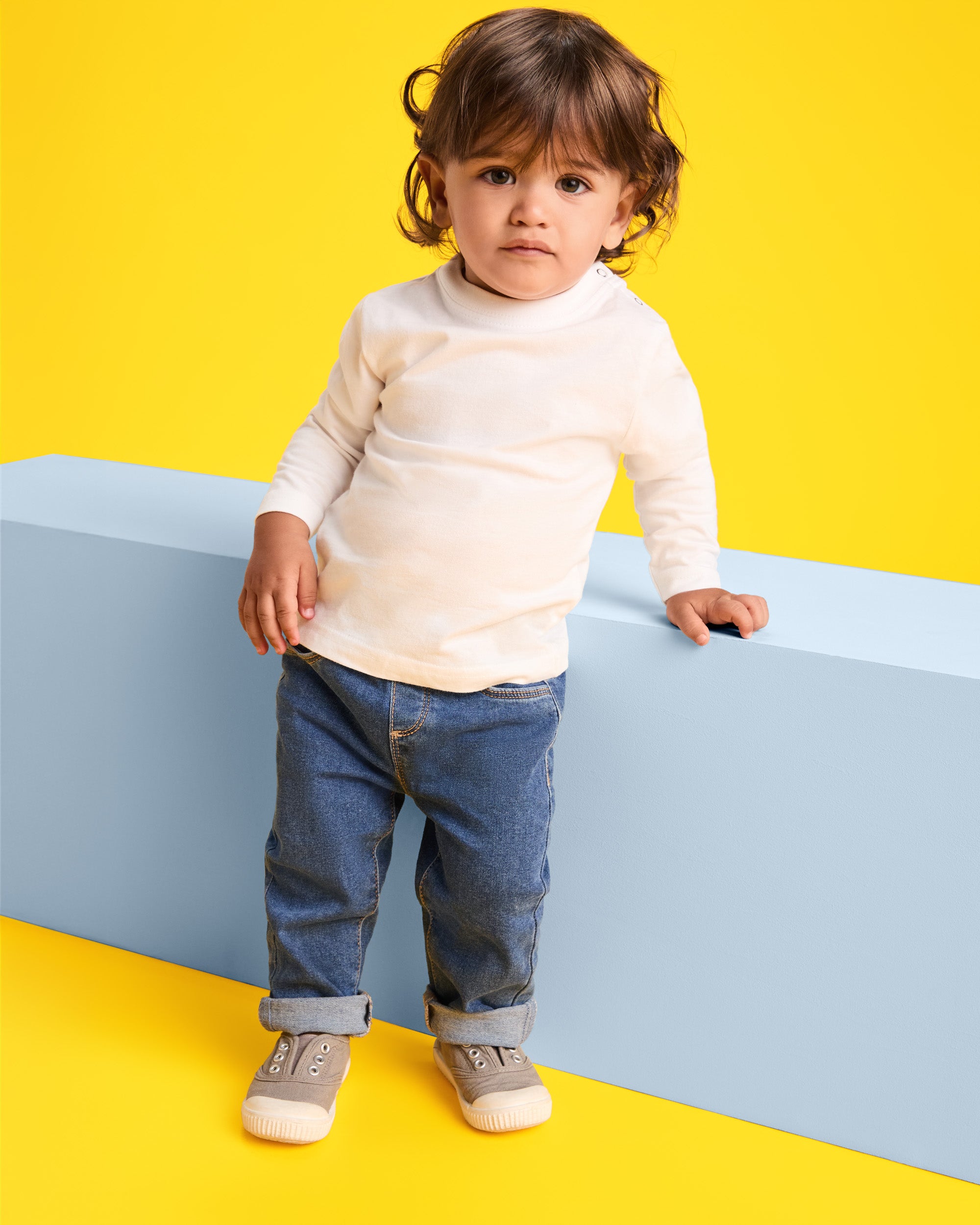 Tricou cu maneca lunga bumbac 100% pt copii BABY L/S