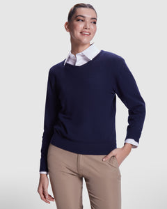 Bluza pulover cambrata cu guler V femei HILUX WOMAN