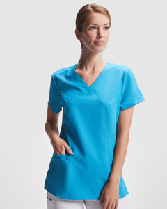 Bluza medicala cambrata cu maneca scurta FEROX WOMAN