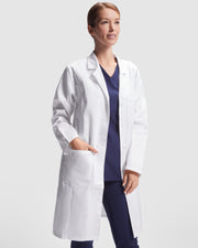 Halat de laborator cambrat VACCINE WOMAN