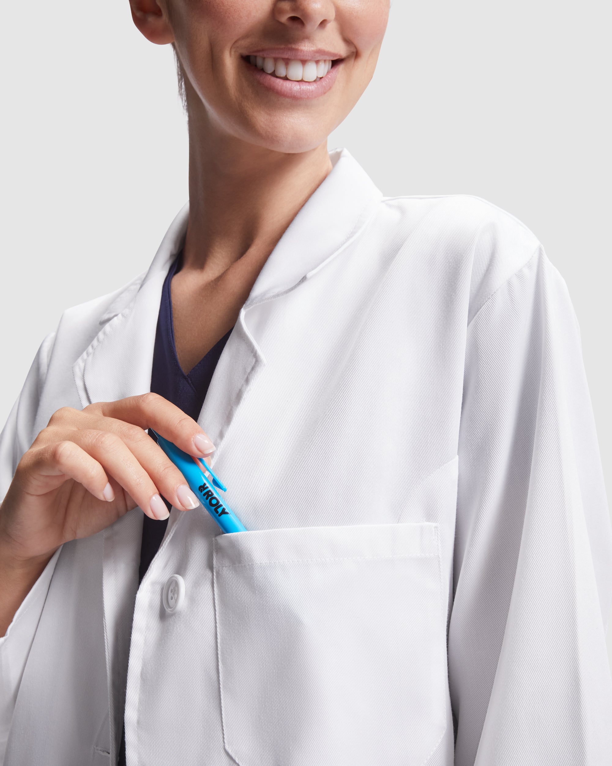 Halat de laborator cambrat VACCINE WOMAN