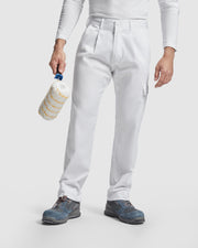 Pantaloni lungi de lucru albi PINTOR
