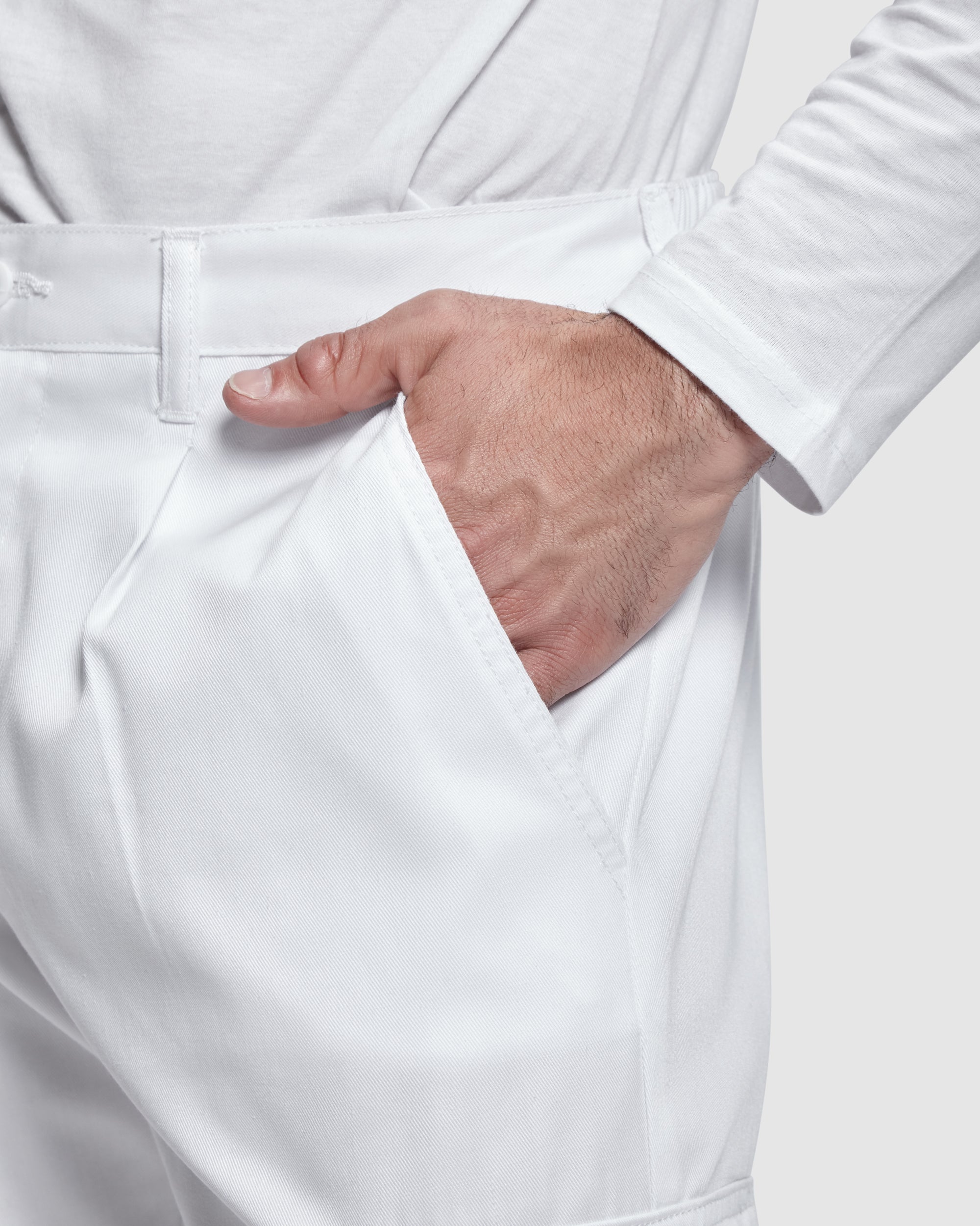Pantaloni lungi de lucru albi PINTOR