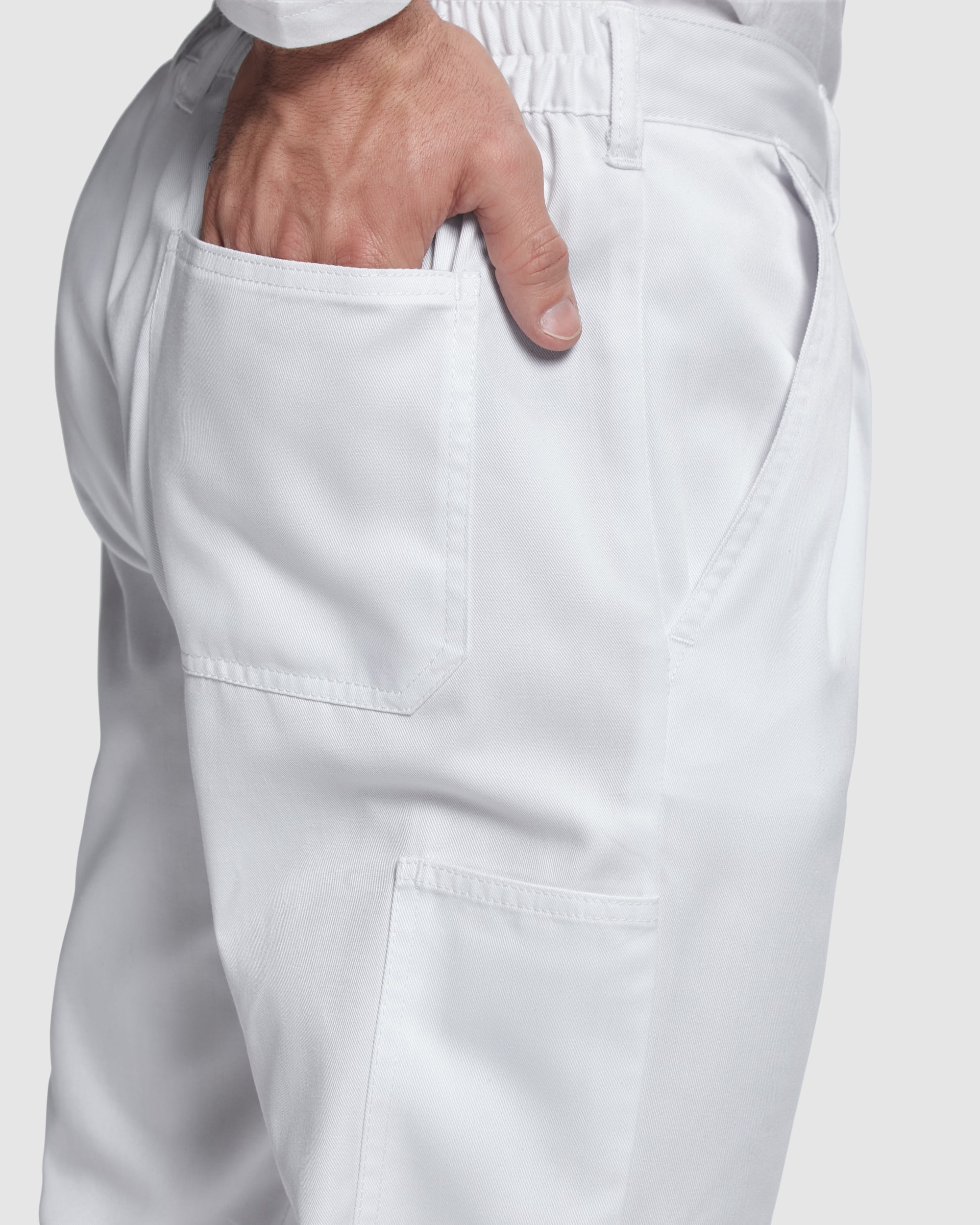 Pantaloni lungi de lucru albi PINTOR