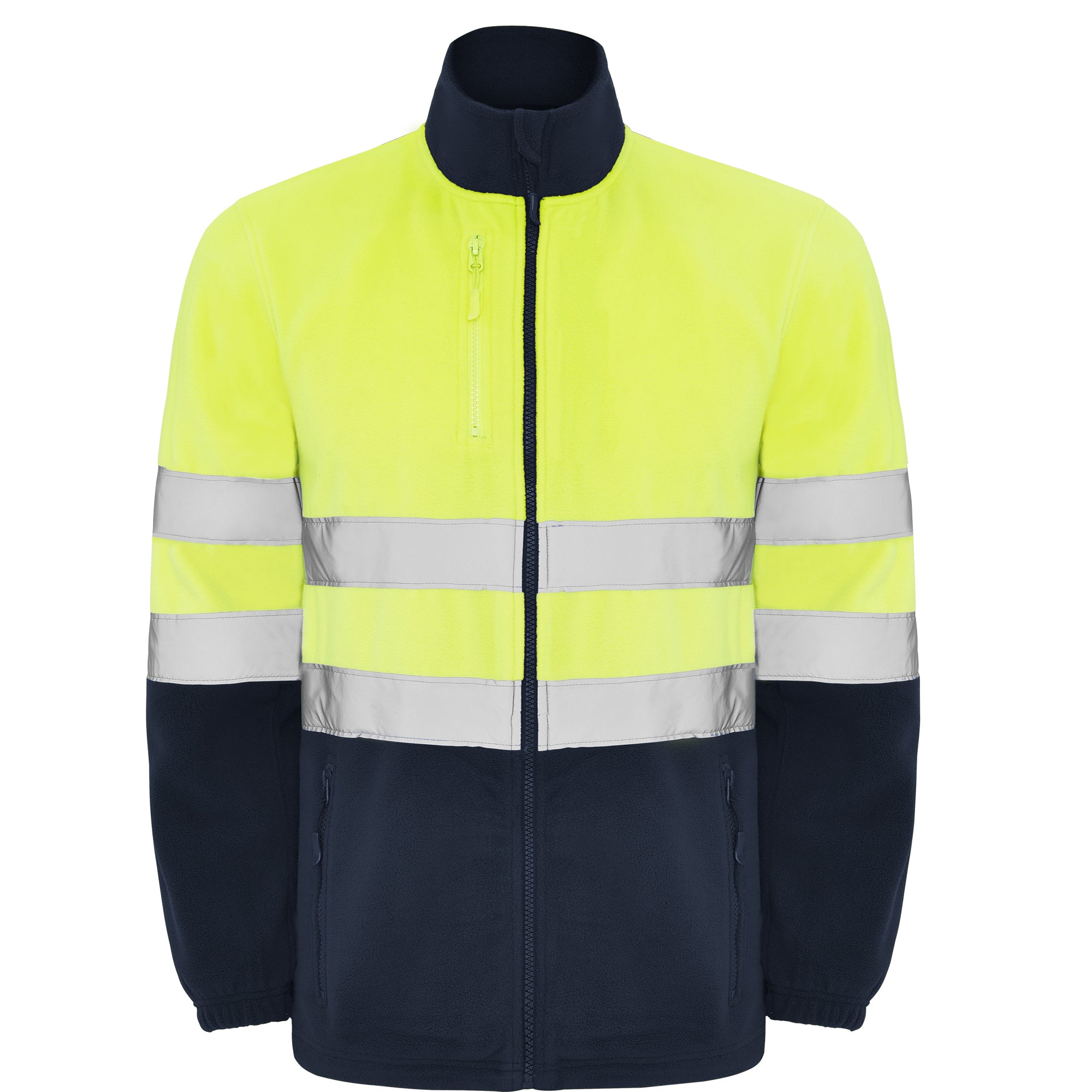 Jacheta fleece reflectorizanta cu fermoar ALTAIR