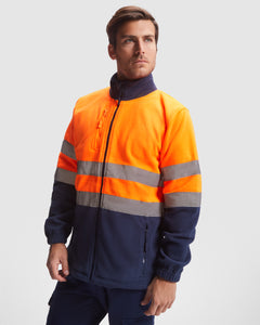 Jacheta fleece reflectorizanta cu fermoar ALTAIR