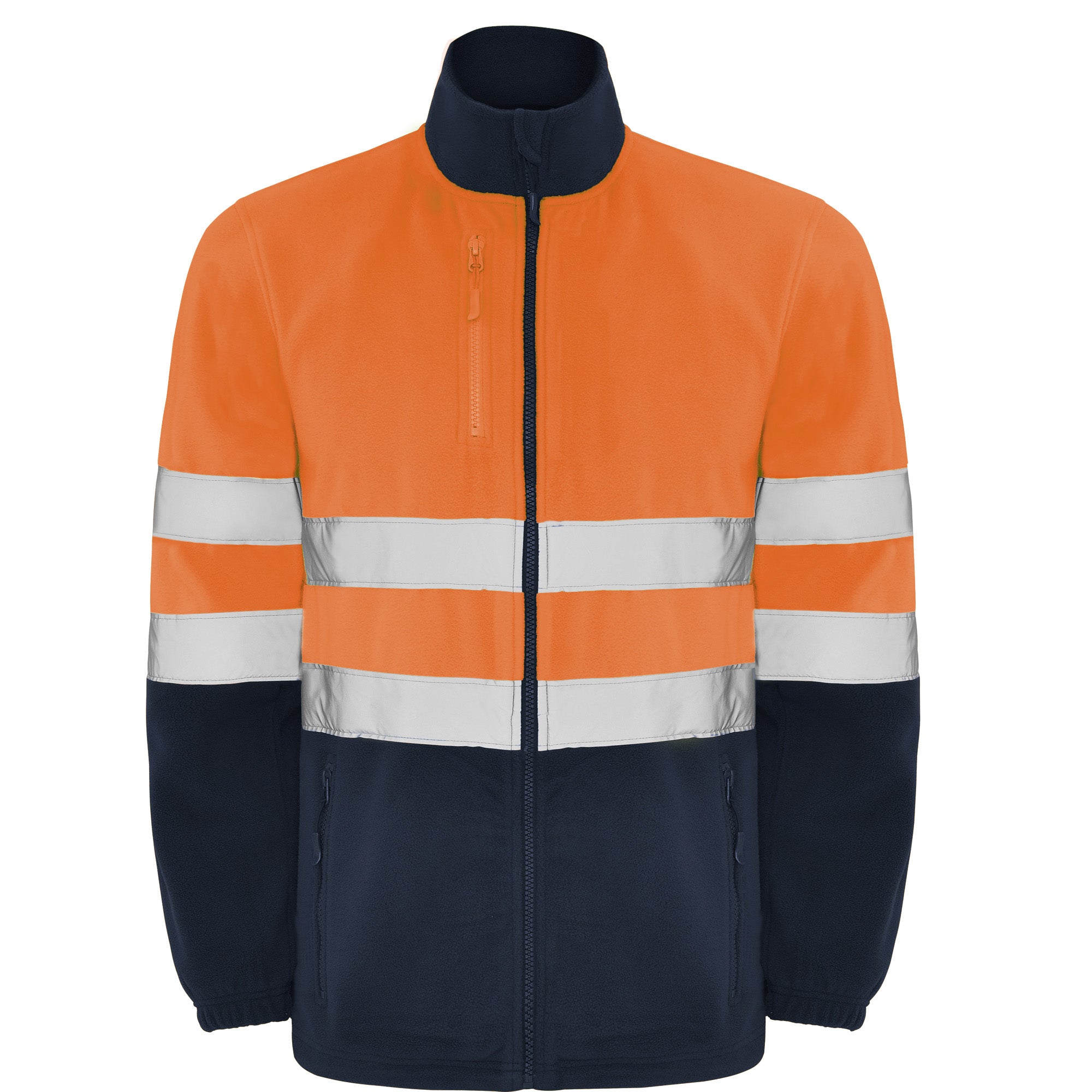 Jacheta fleece reflectorizanta cu fermoar ALTAIR