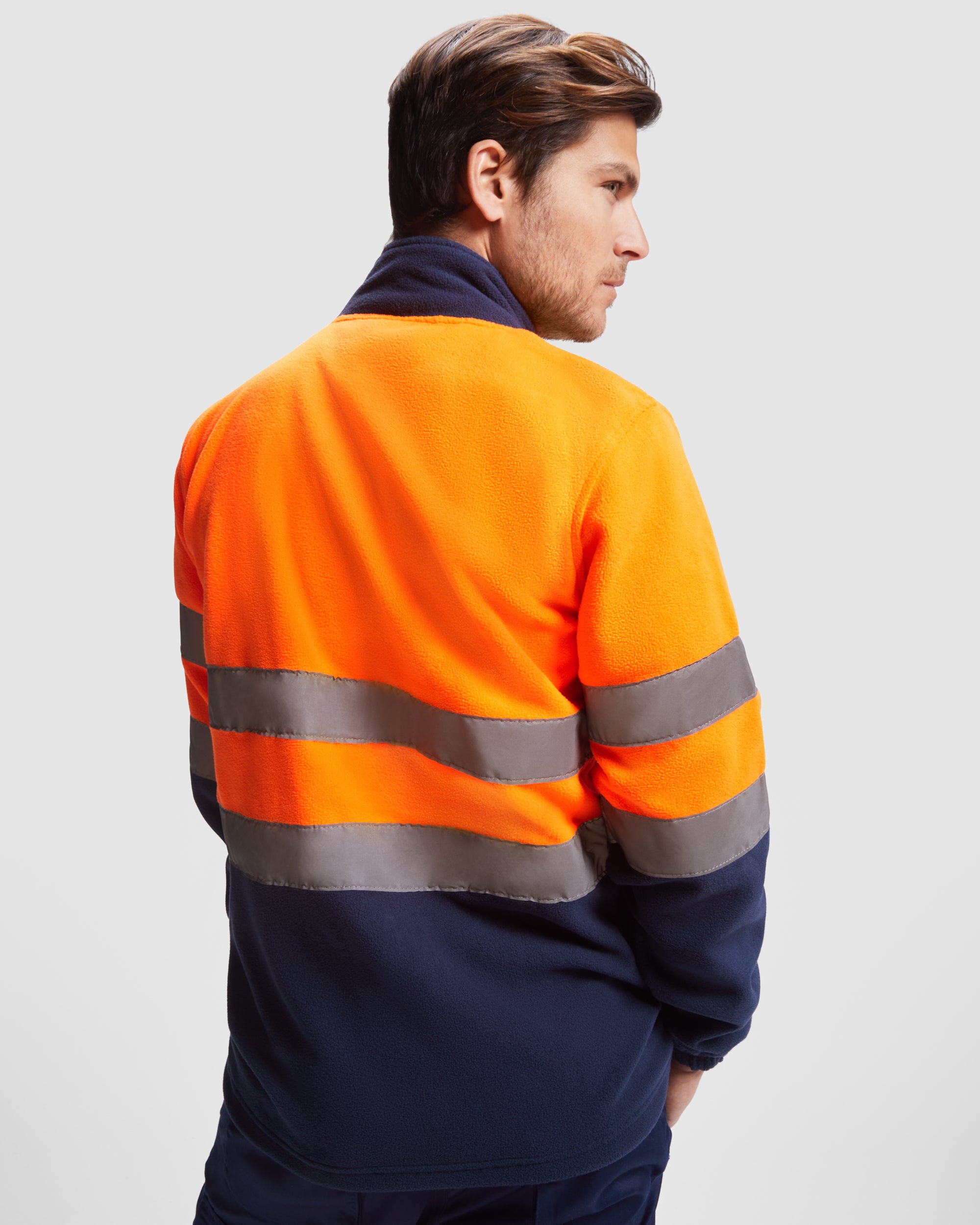Jacheta fleece reflectorizanta cu fermoar ALTAIR