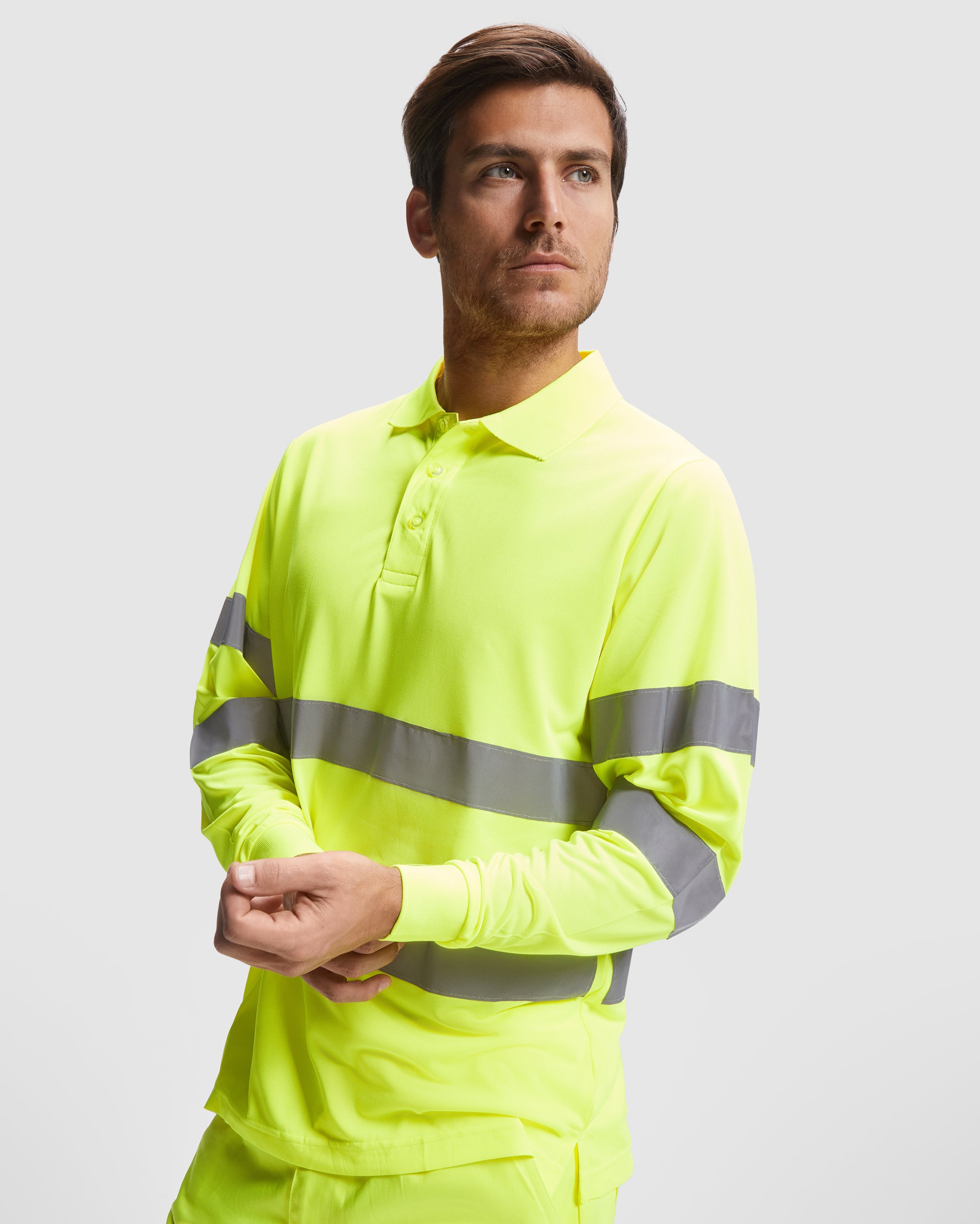 Tricou polo reflectorizant cu maneca lunga POLARIS L/S