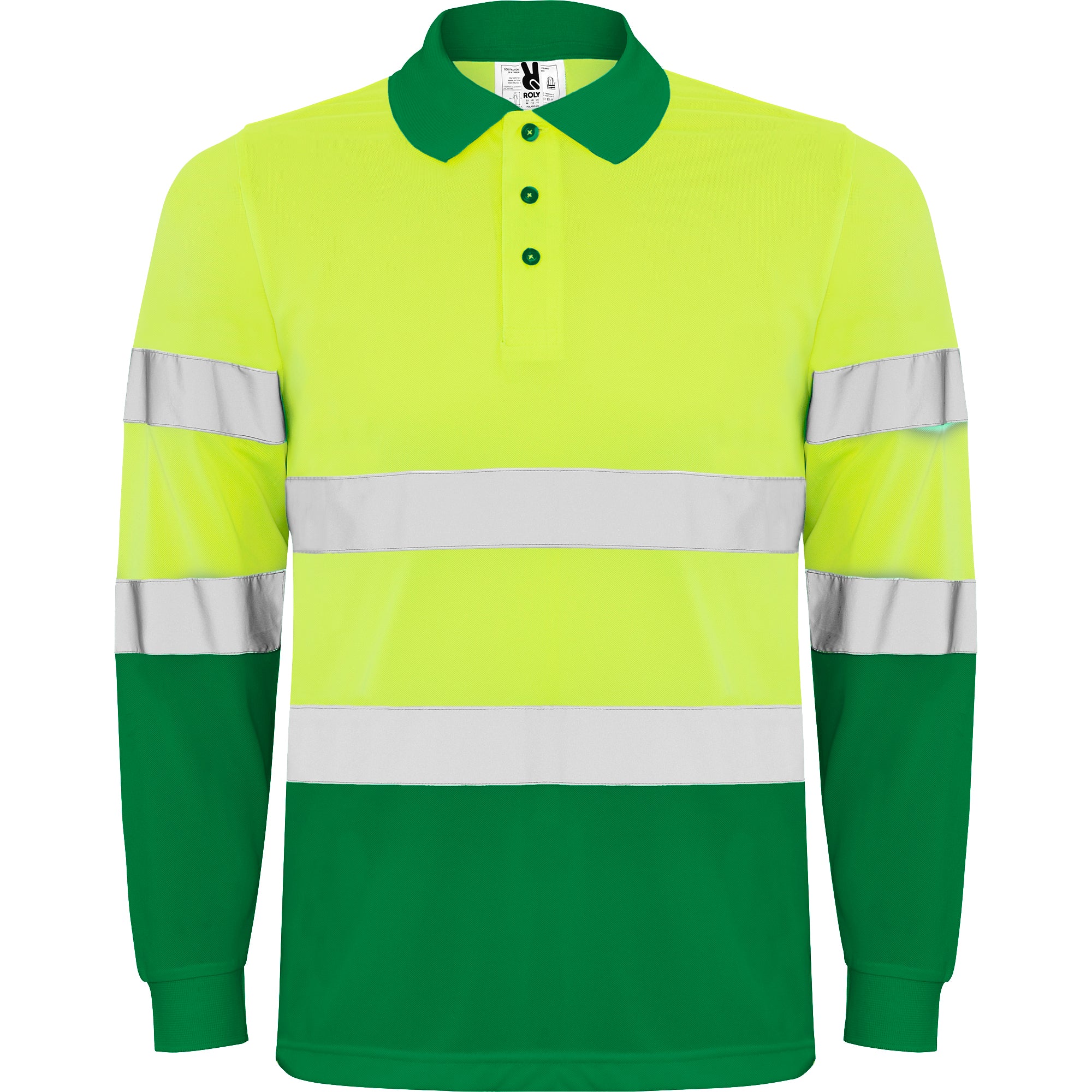 Tricou polo reflectorizant cu maneca lunga POLARIS L/S