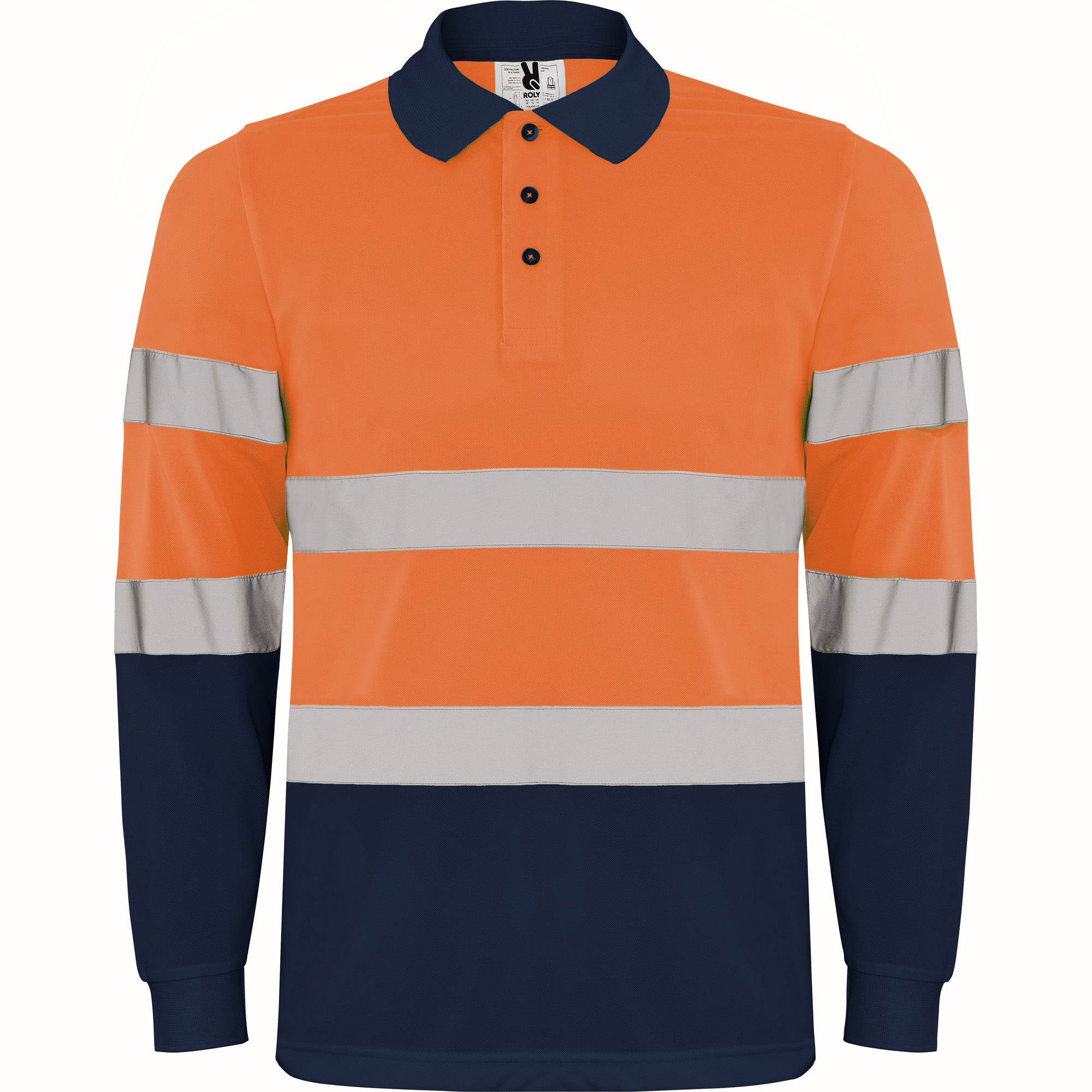 Tricou polo reflectorizant cu maneca lunga POLARIS L/S