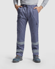 Pantaloni cu benzi reflectorizante si buzunare laterale DAILY HV
