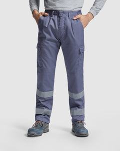 Pantaloni cu benzi reflectorizante si buzunare laterale DAILY HV