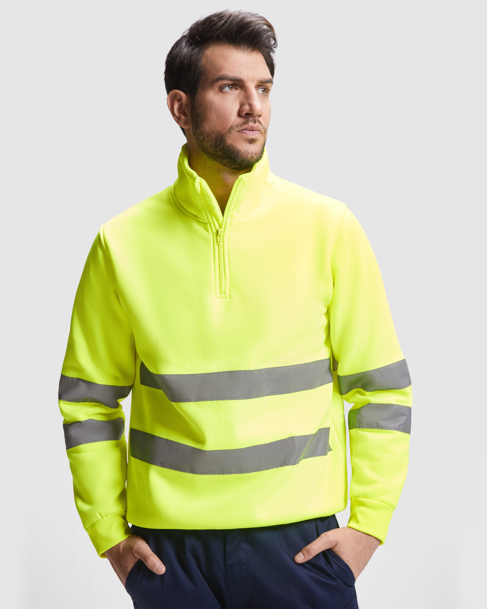 Bluza reflectorizanta cu fermoar SPICA