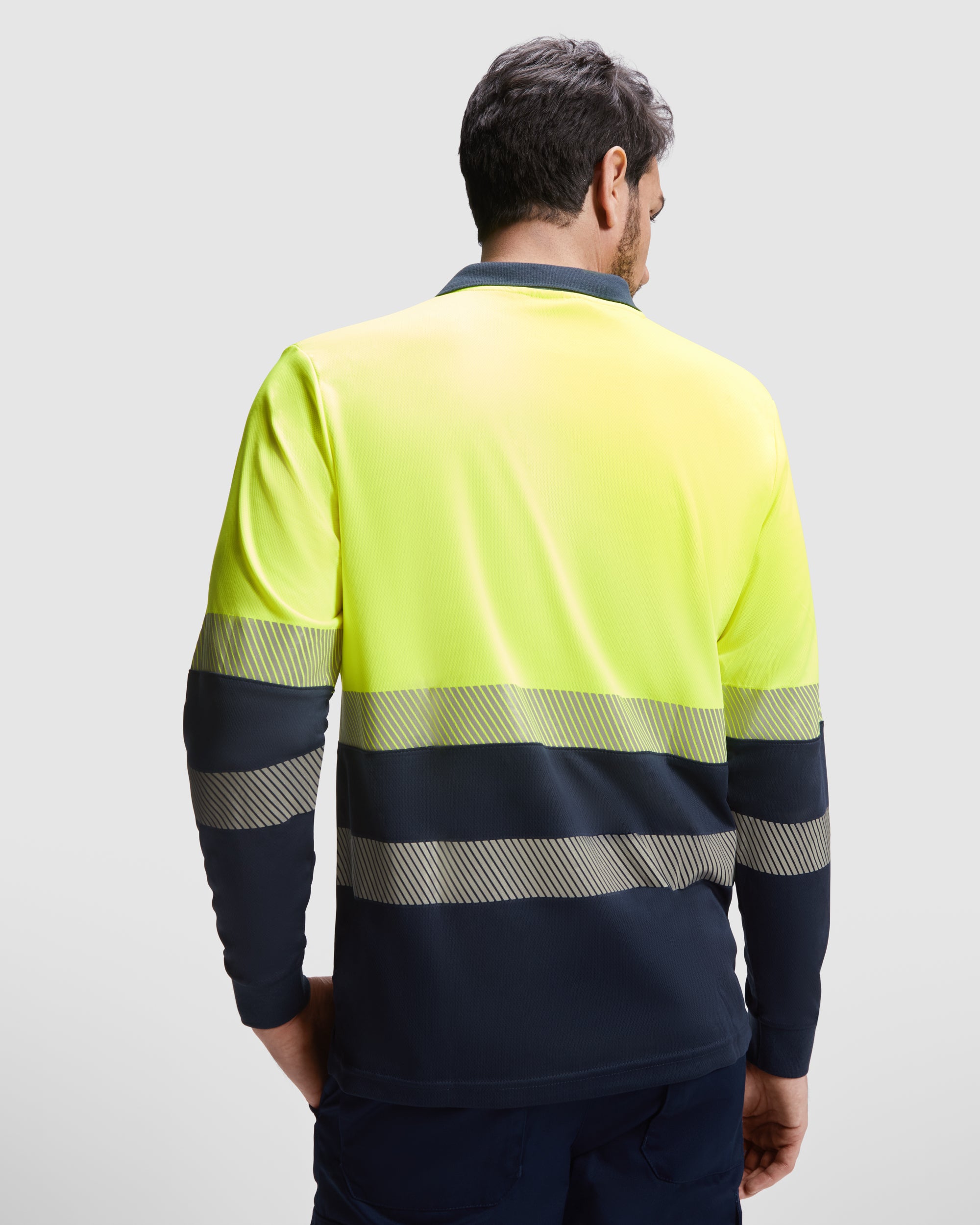 Tricou polo reflectorizant cu maneca lunga VEGA LS