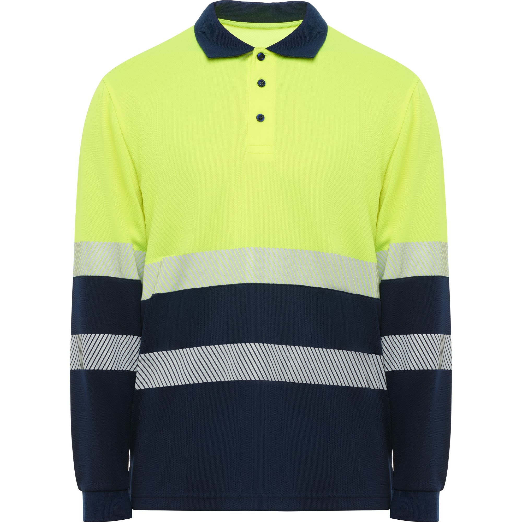 Tricou polo reflectorizant cu maneca lunga VEGA LS