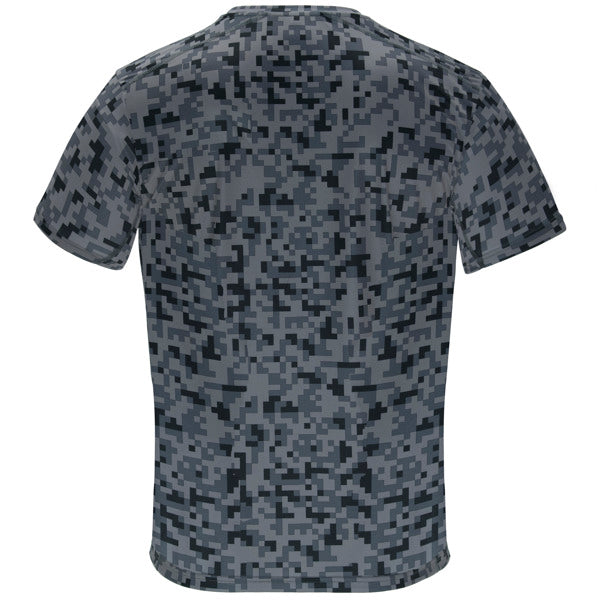 Tricou ASSEN negru pixel - spate