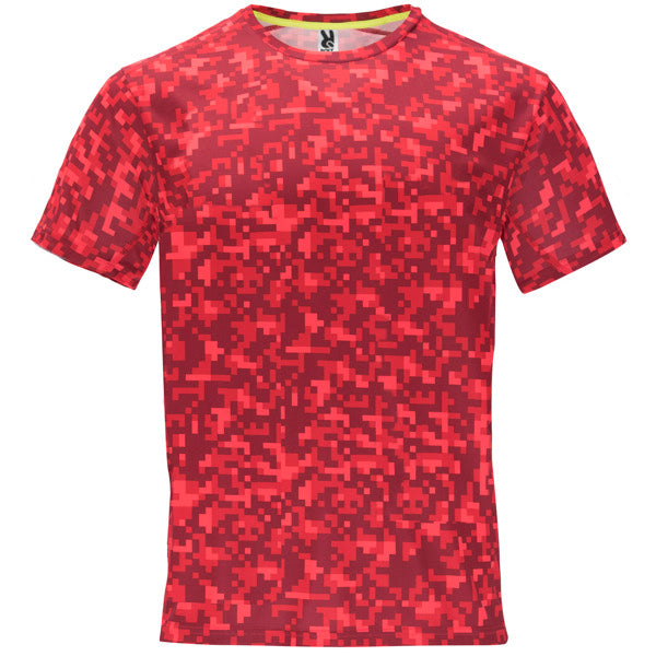 Tricou ASSEN rosu pixel - fata