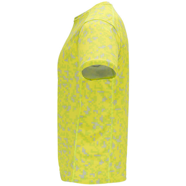 Tricou ASSEN galben fluo pixel - vedere 3
