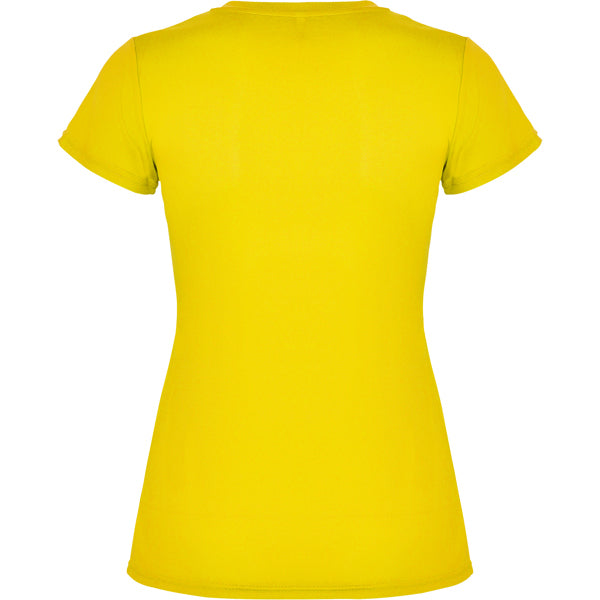 Tricou MONTECARLO WOMAN galben - spate