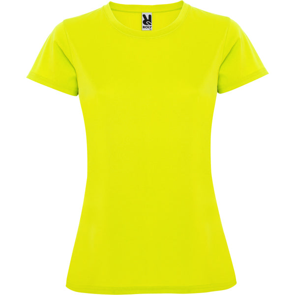 Tricou MONTECARLO WOMAN galben fluor - fata