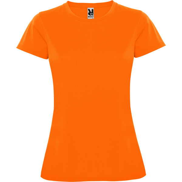Tricou MONTECARLO WOMAN portocaliu fluor - fata
