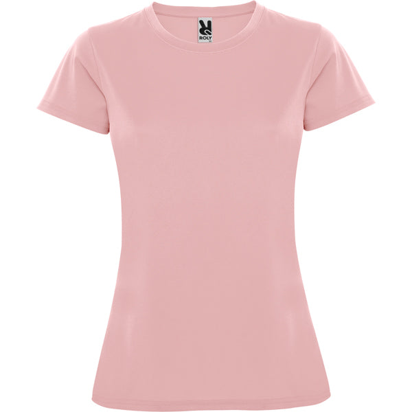 Tricou MONTECARLO WOMAN roz deschis - fata