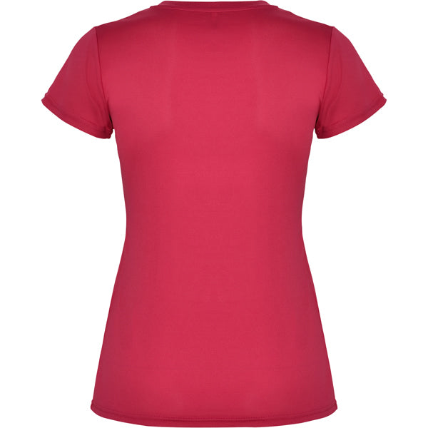 Tricou MONTECARLO WOMAN roz aprins - spate