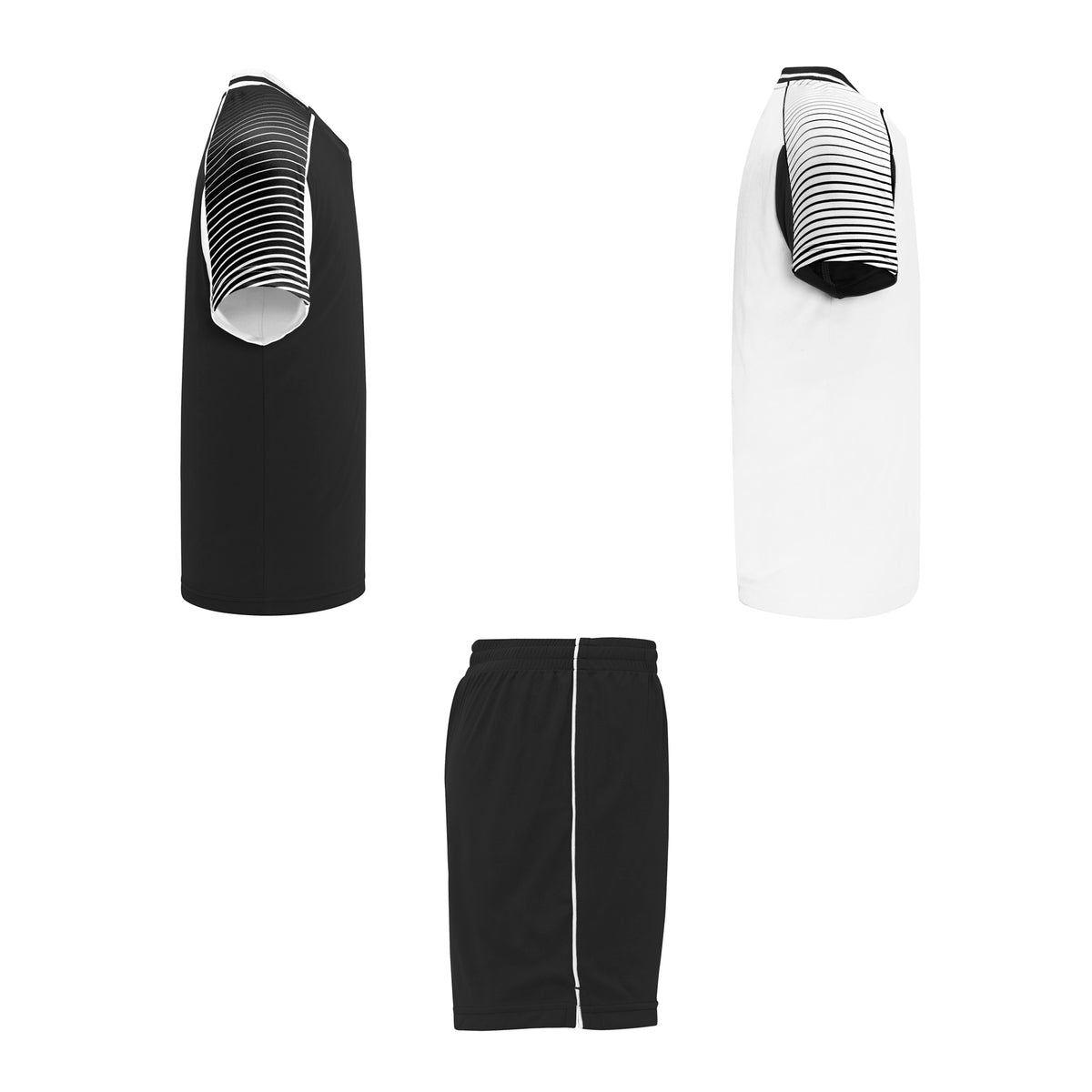Set echipament fotbal - 2 tricouri si 1 pereche de pantaloni unisex JUVE