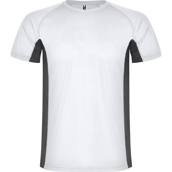 Tricou SHANGHAI alb/plumb inchis - fata