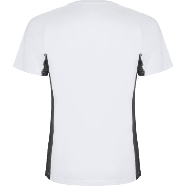 Tricou SHANGHAI alb/plumb inchis - spate