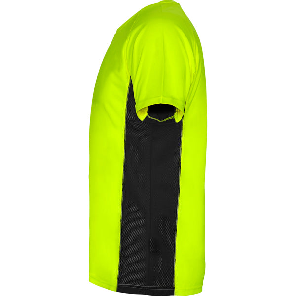Tricou SHANGHAI verde fluor/negru - vedere 3